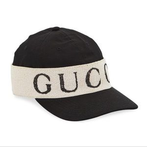 GUCCI baseball hat with headband in black